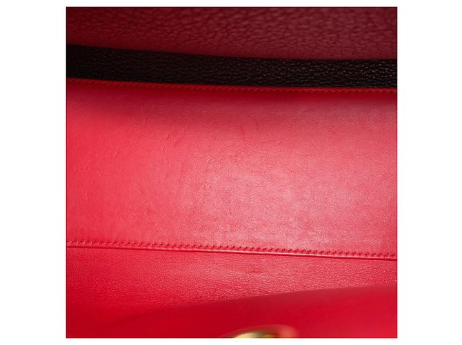 Borsa Louis Vuitton City Steamer PM Nero Rosso - vista 12