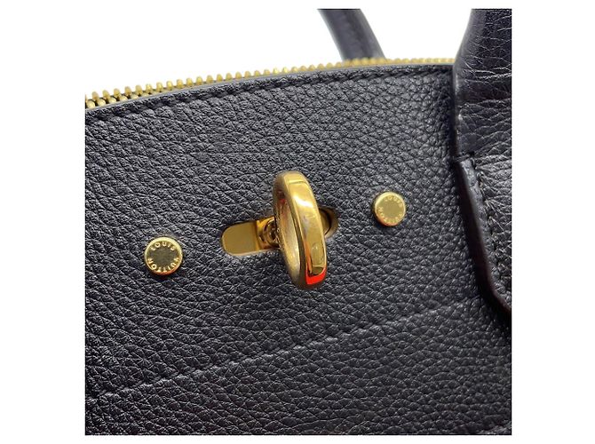 Borsa Louis Vuitton City Steamer PM Nero Rosso - vista 14