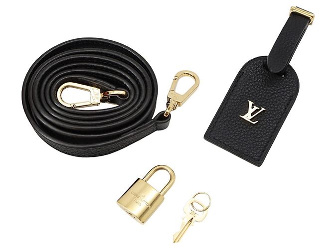 Borsa Louis Vuitton City Steamer PM Nero Rosso - vista 18