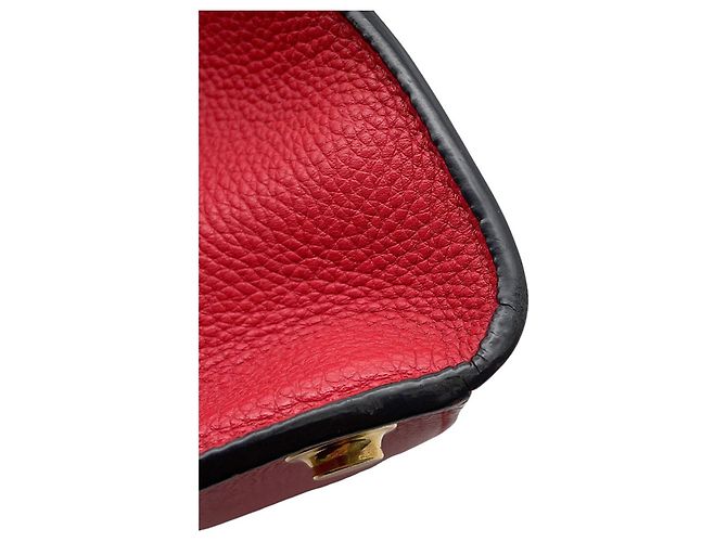 Borsa Louis Vuitton City Steamer PM Nero Rosso - vista 8