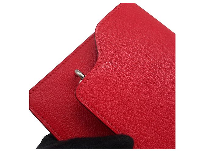 Roulis Hermès Monedero Hermes en piel Chevre Mysore Roja Naranja - vista 10