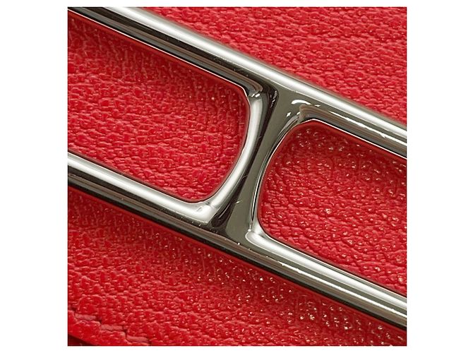Roulis Hermès Monedero Hermes en piel Chevre Mysore Roja Naranja - vista 11
