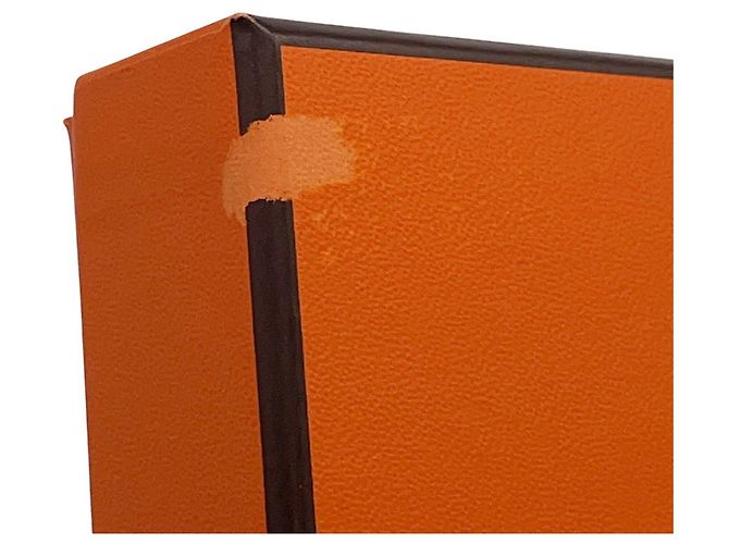 Roulis Hermès Monedero Hermes en piel Chevre Mysore Roja Naranja - vista 13