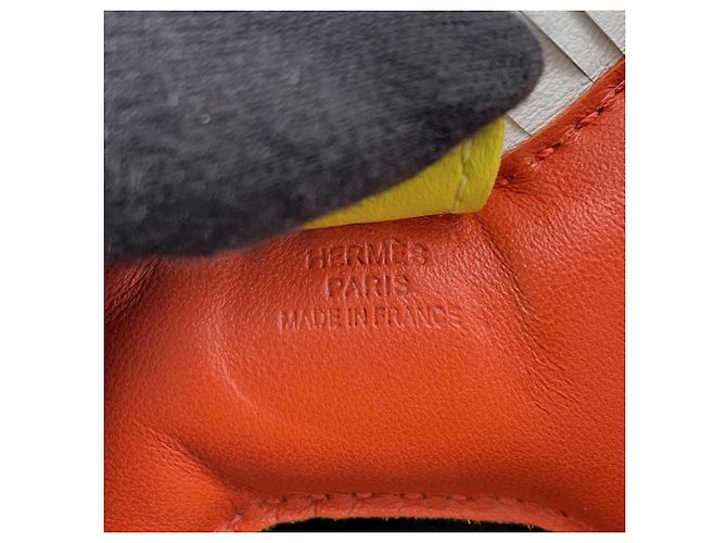 Hermès Charm per borsa Hermes Rodeo PM in Lime e Blue Brume D'oro - vista 9