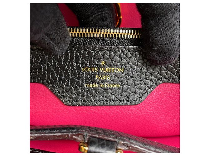 Borsa Louis Vuitton Capucines MM Nero - vista 16