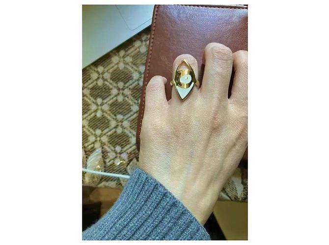 inconnue Folli Follie Emaille-Ring Goldfarben Golden - Ansicht 10