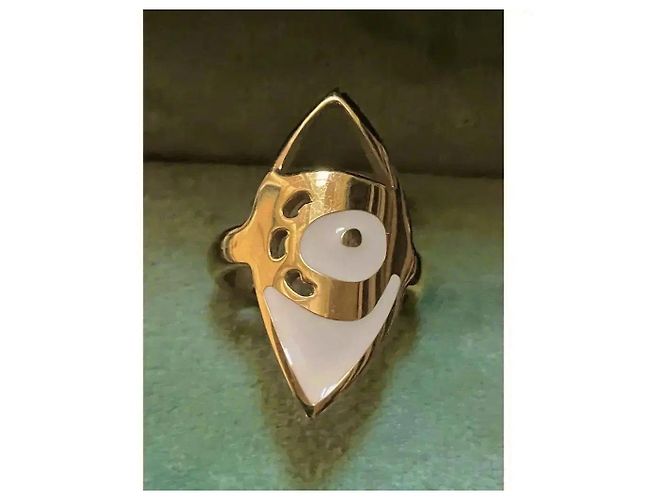 inconnue Folli Follie Emaille-Ring Goldfarben Golden - Ansicht 6