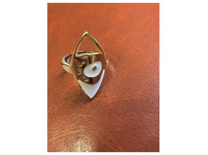 inconnue Folli Follie Emaille-Ring Goldfarben Golden - Ansicht 8