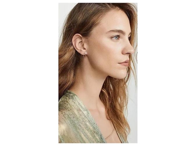Autre Marque Zoe Chicco Orecchini Swirl in oro 14k e perle D'oro - vista 7