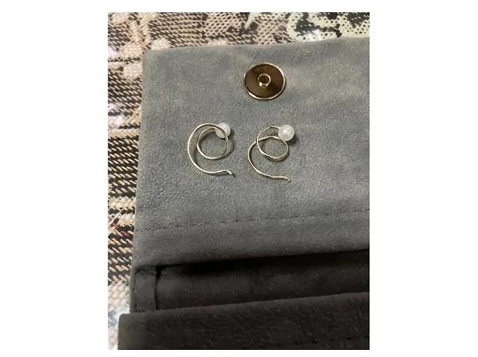 Autre Marque Zoe Chicco Orecchini Swirl in oro 14k e perle D'oro - vista 9