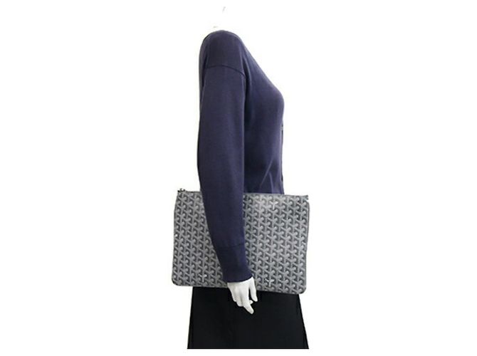 Clutch Goyard Gray Clutch Bag Sena MGM - vista 6