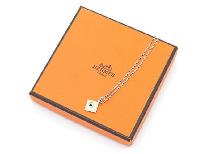 Hermès Collar Hermes Medor Cupid Plata Crudo - vista 7