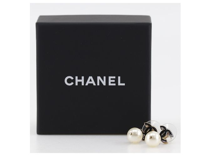 Chanel Coco Mark Ohrstecker Schwarz Golden - Ansicht 11