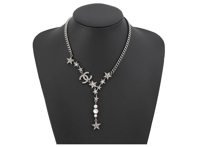 Collana Chanel Motivo Stella Argento - vista 4