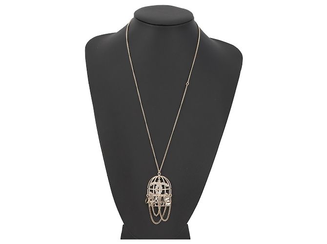 Collana con design Birdcage Chanel D'oro - vista 4