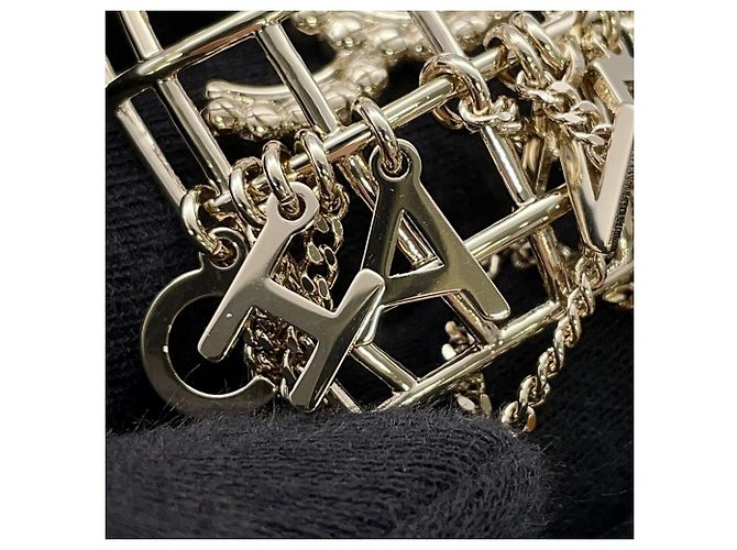 Collana con design Birdcage Chanel D'oro - vista 6