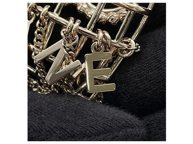 Collana con design Birdcage Chanel D'oro - vista 7