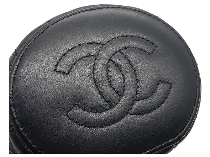 Borsa a tracolla Chanel Matelassé in agnello Nero - vista 12
