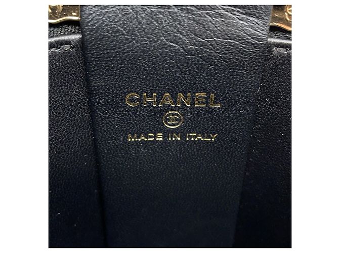 Borsa a tracolla Chanel Matelassé in agnello Nero - vista 14