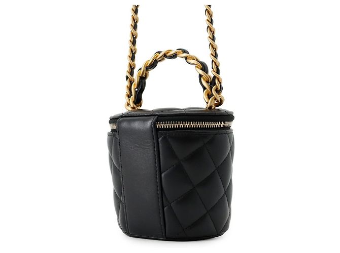 Borsa a tracolla Chanel Matelassé in agnello Nero - vista 2