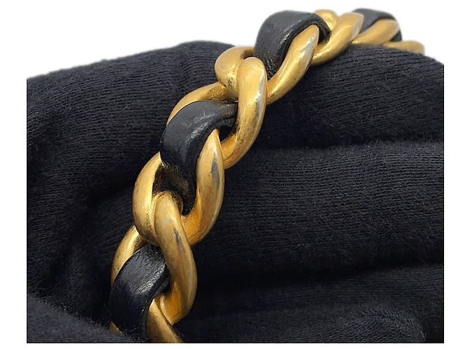 Borsa a tracolla Chanel Matelassé in agnello Nero - vista 8