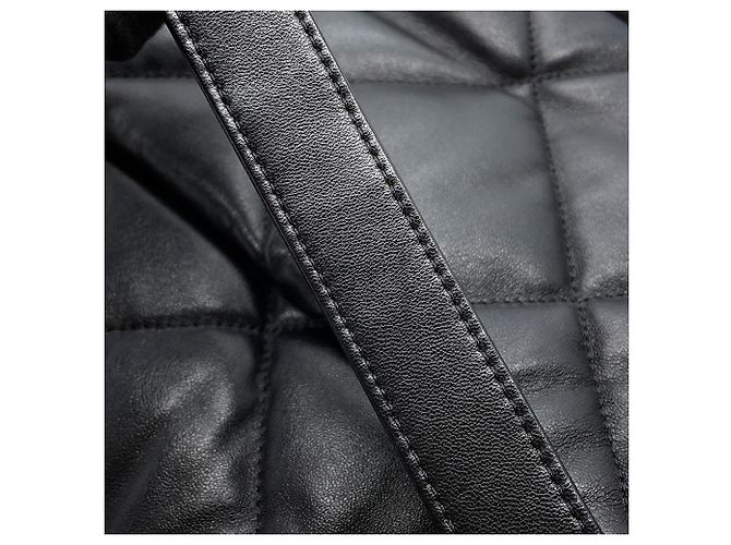 Borsa a Spalla con Catena Chanel 19 Large Nero - vista 13