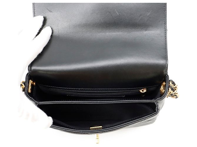 Timeless Borsa a Spalla Chanel Matelassé Mini Flap Nero - vista 5