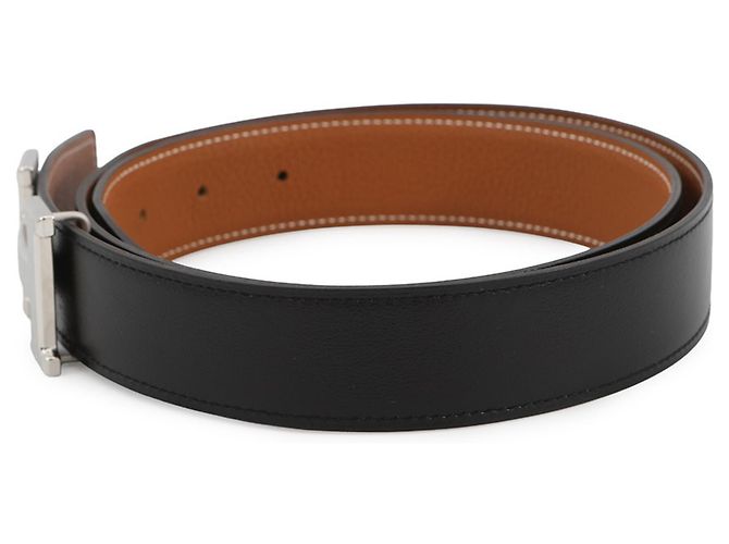 Hermès Hermes Constance H-Belt Reversible Nero D'oro - vista 2