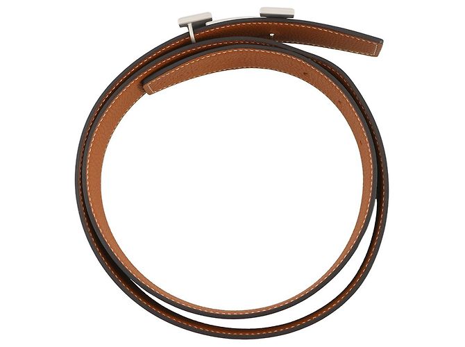 Hermès Hermes Constance H-Belt Reversible Nero D'oro - vista 3