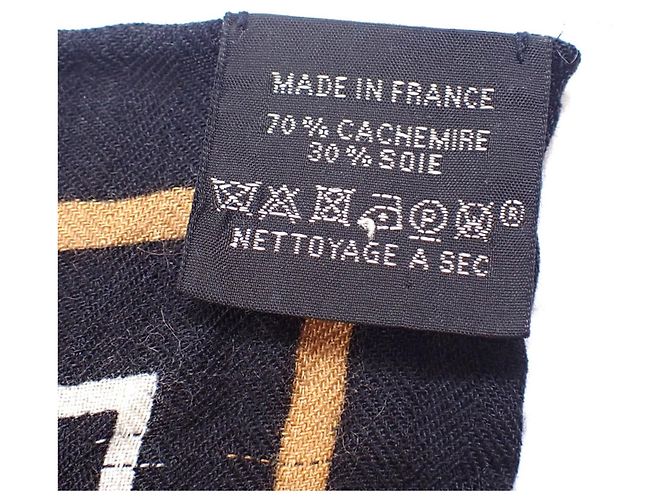 Silk In Hermès Hermes Carre Schal 140 Braun Schwarz - Ansicht 6