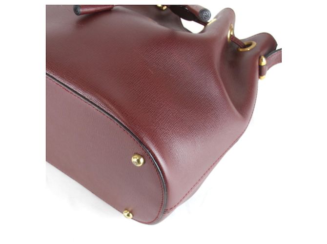 Borsa a tracolla in pelle rossa Cartier da donna Rosso - vista 4
