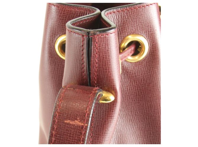 Borsa a tracolla in pelle rossa Cartier da donna Rosso - vista 8