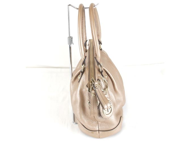 Borsa a mano in pelle rosa Gucci - vista 2