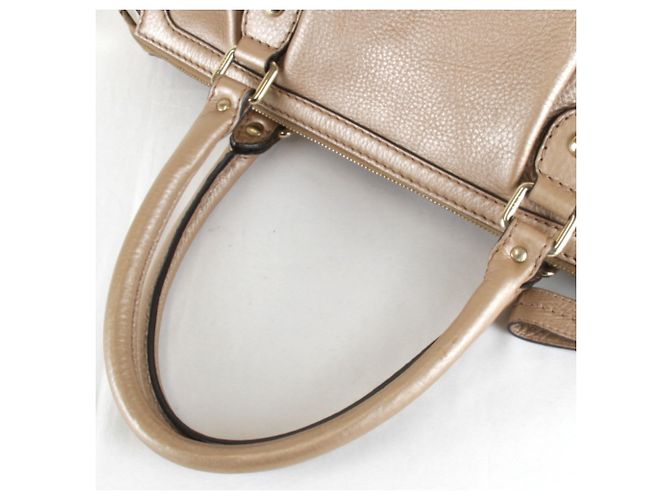 Borsa a mano in pelle rosa Gucci - vista 6
