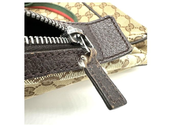 Borsa Tote Gucci GG Canvas Sherry Marrone - vista 10