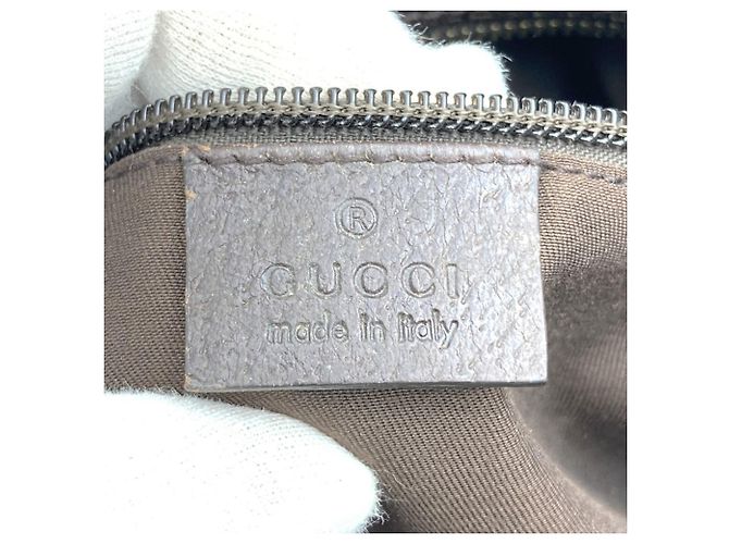 Borsa Tote Gucci GG Canvas Sherry Marrone - vista 7