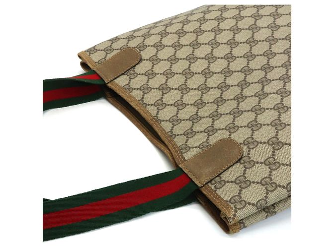 Borsa Tote Gucci Beige GG Supreme - vista 11