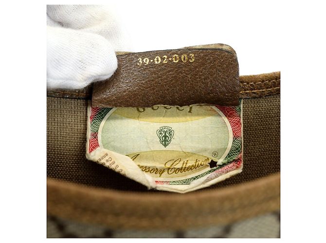 Borsa Tote Gucci Beige GG Supreme - vista 8