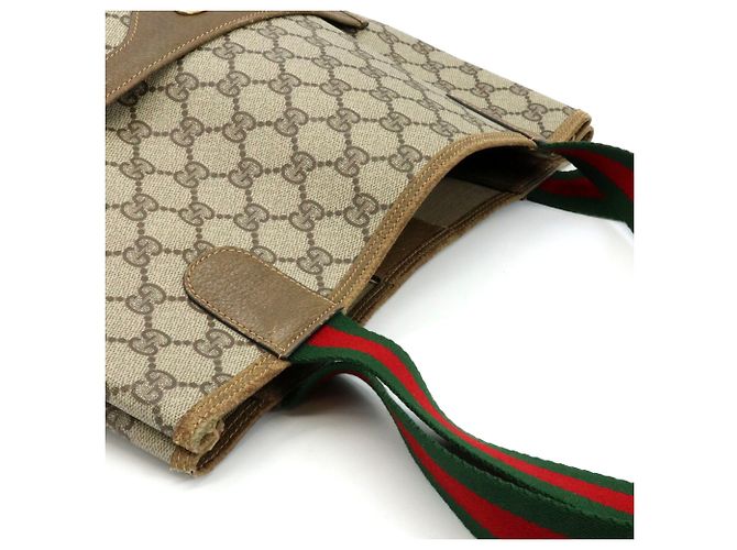 Borsa Tote Gucci Beige GG Supreme - vista 9
