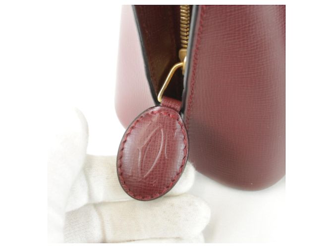 Borsa a mano mini Cartier Must Line Bordò - vista 16