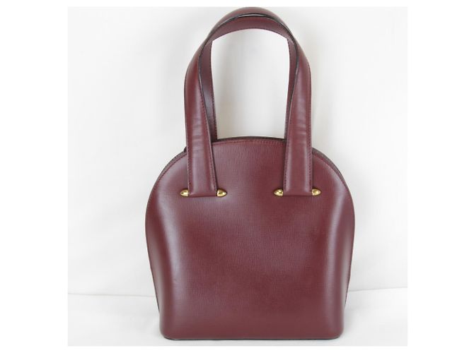 Borsa a mano mini Cartier Must Line Bordò - vista 2