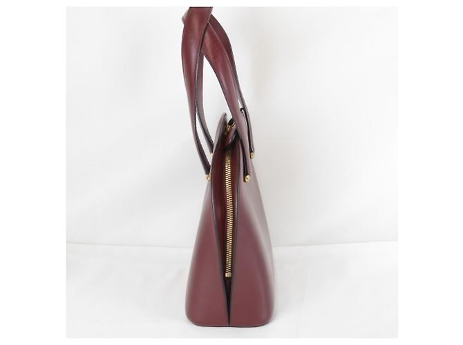 Borsa a mano mini Cartier Must Line Bordò - vista 3