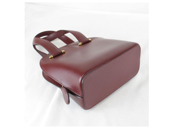 Borsa a mano mini Cartier Must Line Bordò - vista 4