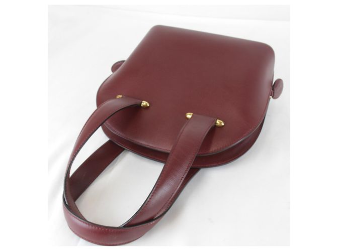 Borsa a mano mini Cartier Must Line Bordò - vista 5