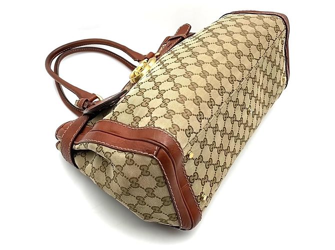 Borsa Tote Gucci GG Canvas Marrone - vista 3