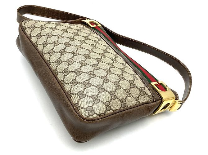 Borsa a tracolla Gucci in GG Supreme marrone - vista 2