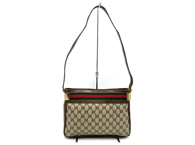 Borsa a tracolla Gucci in GG Supreme marrone - vista 4
