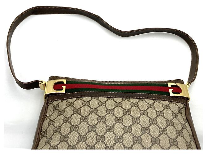 Borsa a tracolla Gucci in GG Supreme marrone - vista 5