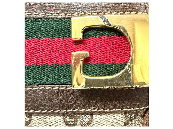 Borsa a tracolla Gucci in GG Supreme marrone - vista 8