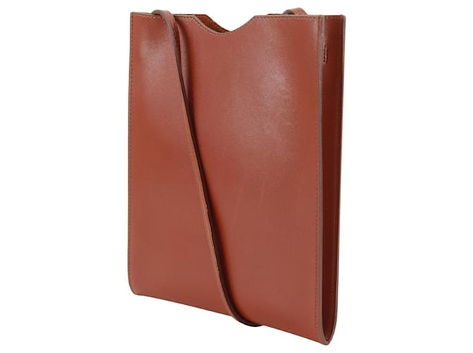Hermès Borsa a tracolla Hermes Omenito Marrone Rosso - vista 2